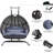 2-Person Wicker Double Outdoor Egg Chair With Stand And UV-Resistant Cushions,Extra-Wide Double Hanging Swing Chair For Patio, Backyard Or Indoor Sunroom-120490336
