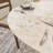 Amberly Stylish Round Dining Table With Lazy Susan - Stone Top And Solid Wood Base For Modern Dining-1623094957-1617152564