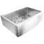 Small Radius Stainless Steel 33" L x 22" W Farmhouse/Apron Kitchen Sink with Grid and Drain Assembly