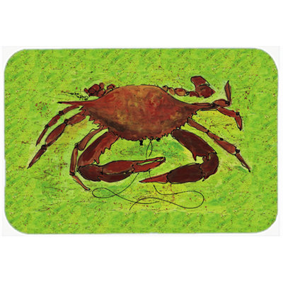 Crab Yellowgreen Glass Cutting Board