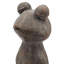 Figurine de grenouille de yoga en magnésium patiné 13,5 pouces de hauteur avec des accents dorés pour une décoration rustique et bohémienne