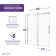 Stellar 60" W x 76" H Double Sliding Frameless Shower Door