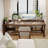 Nut-brown Rectangular Solid Wood desk-521438038