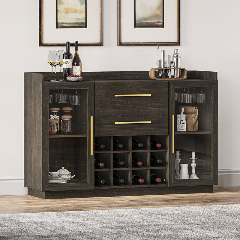 Armoire de bar 55,1 po Raymen, Brun