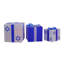 Boîte-cadeau 3 pièces Hanoukka blanche et bleue scintillante 12 po