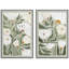 Abstrait floral, art botanique contemporain contemporain, art mural, nature nordique, 2 pièces-98109911-98109909