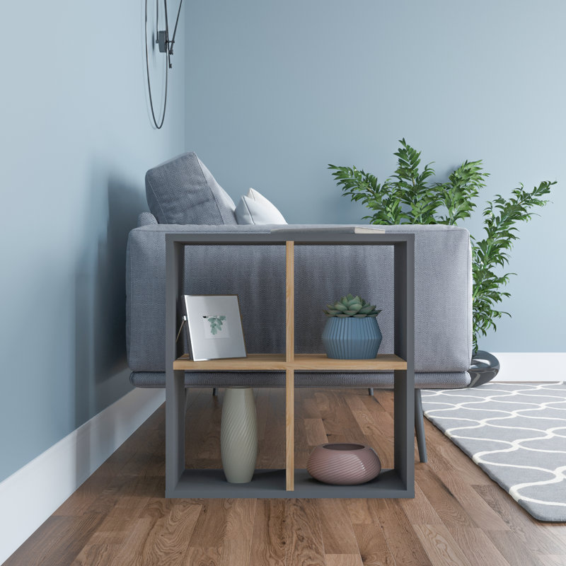 Table d'appoint, Anthracite / chêne