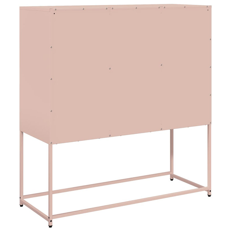 Sideboard 100.5X39x107 Cm Cold-Rolled Steel, Pink
