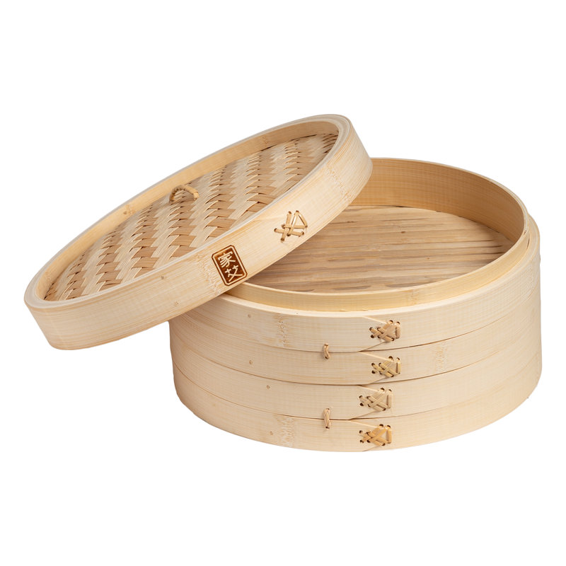 JOYCE CHEN Bamboo Steamer Basket with 12'' Diameter