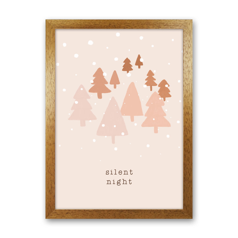 Silent Night By Orara - Print, Brown Framed, 63cm H x 46cm W x 3cm D