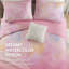 Ensembles de literie modernes, courtepointe en microfibre rose pour la maison