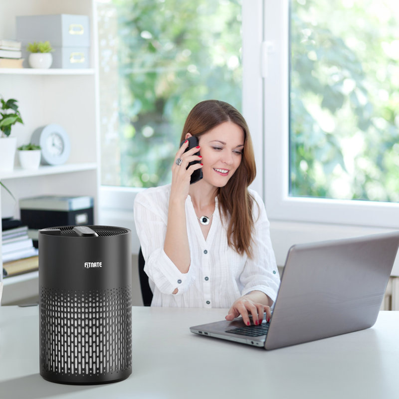 Purificateur d'air Fitnate avec filtre HEPA, Noir, noir, noir, noir