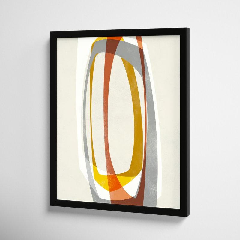 Orbit 4 by Jacques Pilon, 20" H x 16" W, Black Framed