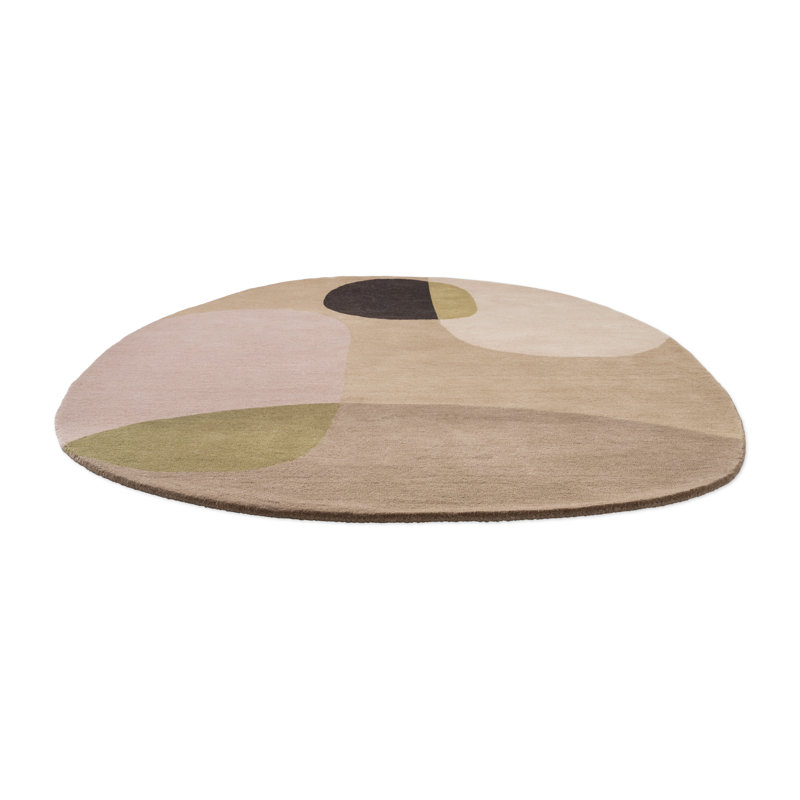 Décor Miller, Brun; rose; beige, Nouveauté de 6 pi 7 po x 9 pi 2 po