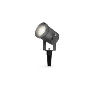 Outdoor Spike Light (Black) 250lm Cool White IP65 Rated LED Integrated 5W Garden Single Spot Light - 4L2/2001