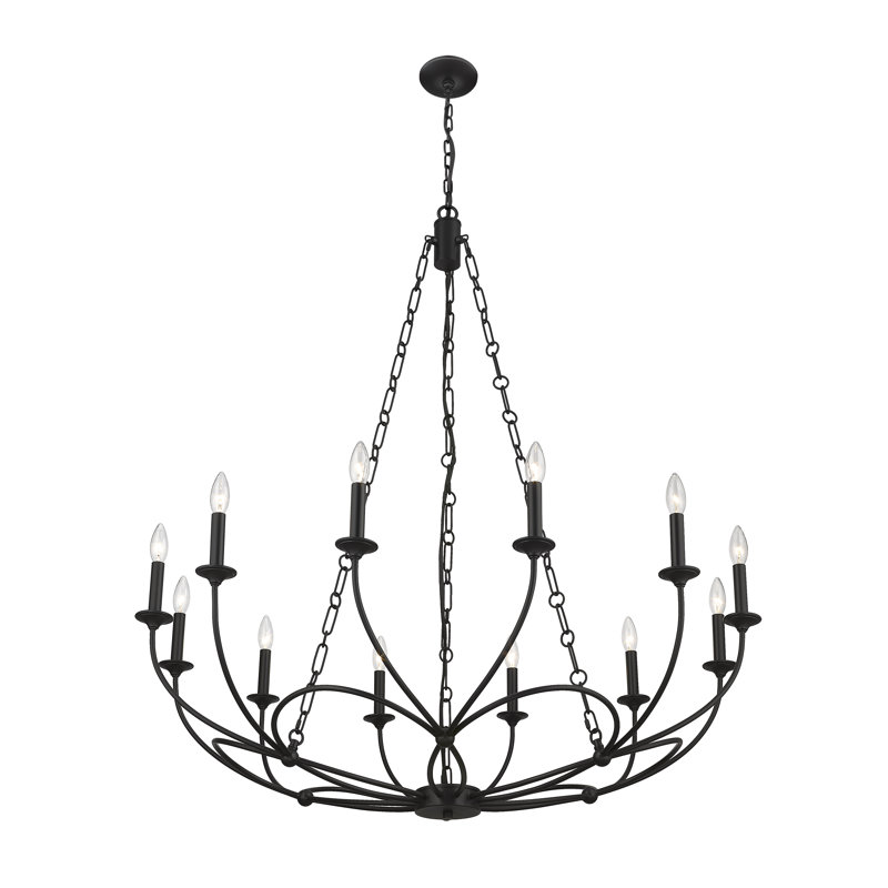 12 - Light Dimmable Empire Chandelier