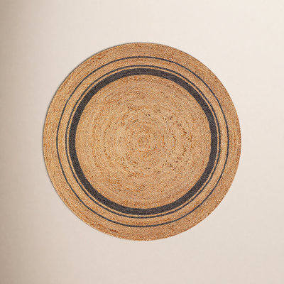 Aldridge Hand-Braided Geometric Jute Rug