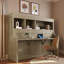 Lit escamotable intégré avec bureau et tablettes de rangement-40578365