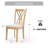 Dining Chairs Set of Two, Crafted with High - density Foam and Polyester Fabric, Sturdy Rubberwood Legs, KD Packing for Easy Shipping