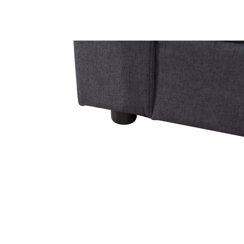 Ensemble de salon 3 pièces, Microfibre / microsuède gris
