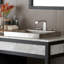 Tatra Brushed Nickel Hand Hammered Rectangular Drop-In Bathroom Sink