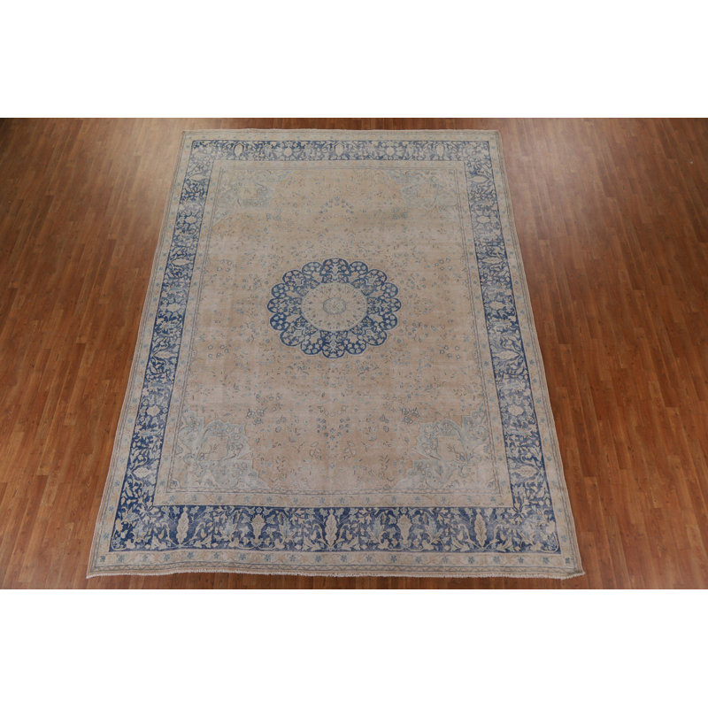 Tapis persan Kerman noué à la main 10 x 13