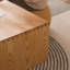 Burlywood Solid Wood Rectangular Coffee Table