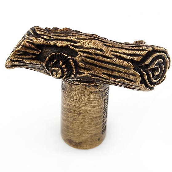 Pollino Bar Knob, Antique Brass