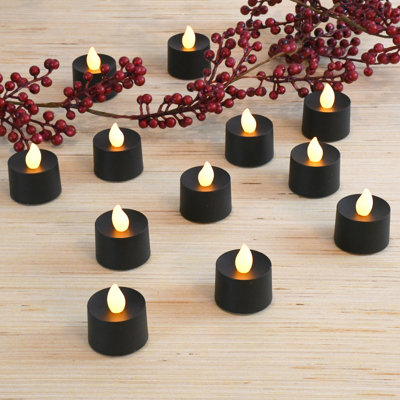 Bougies chauffe-plat à piles - 12 pièces