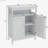 Bathroom Standing Storage with Double Shutter Doors Cabinet