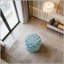 Repose-pieds rond en velours de 16 po-834074348
