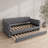Space-Saving Queen Upholstered Bed With Trundle - USB Charging, Sturdy Frame, No Box Spring-1672724472