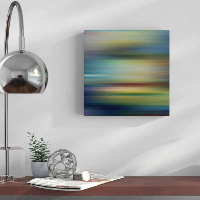 « blur rayures », impression sur toile, H 20 po x l 20 po x P 1,5 po