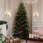 Winterfest North Valley Spruce Pre-lit Christmas Tree Pre-Lit Slim Fraser Fir Artificial XMas Tree with 350 UL Listed Clear Lights-127569898