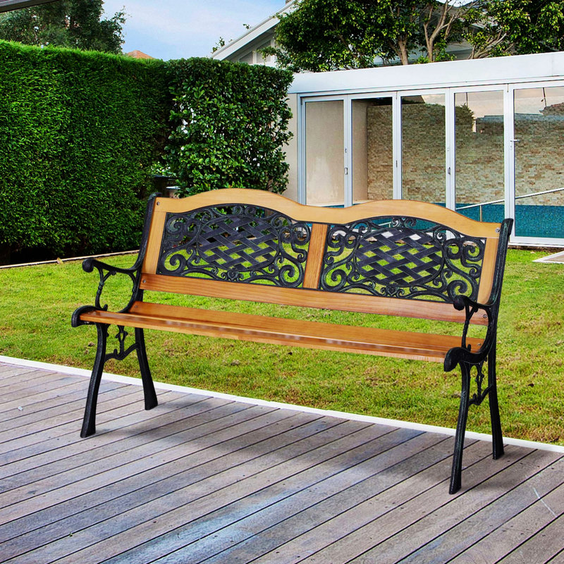 Banc, banc de jardin extérieur, banc de patio, banc de véranda