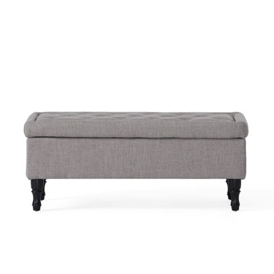 Higginbotham 40.94'' Wide Tufted Rectangle Storage Ottoman
