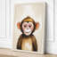 Chimpanzee Gaze Modern - Wrapped Canvas-835503571-835503580