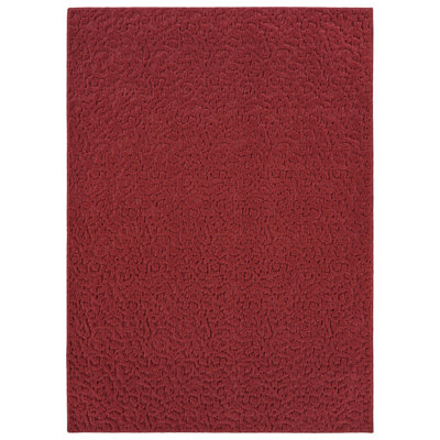 Garland Rug Ivy 3 ft. x 8 ft. Area Rug Chili Red