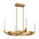 Del Mar 4-Light LED Chandelier in Warm Brass by Breegan Jane