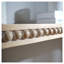 Console en bois naturel, table d'entrée de 59 po, table de style cascade courbée, console avec perles en bois, table d'entrée pour vestibule, couloir, salon, vestibule, couloir, bureau