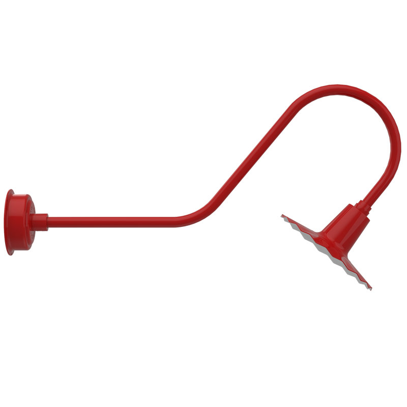 Luminaire de grange d’extérieur à del Iris, H 7,5 po x l 12 po x P 12 po, rouge