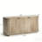 Wooden Entryway Table with Vertical Striped pattern