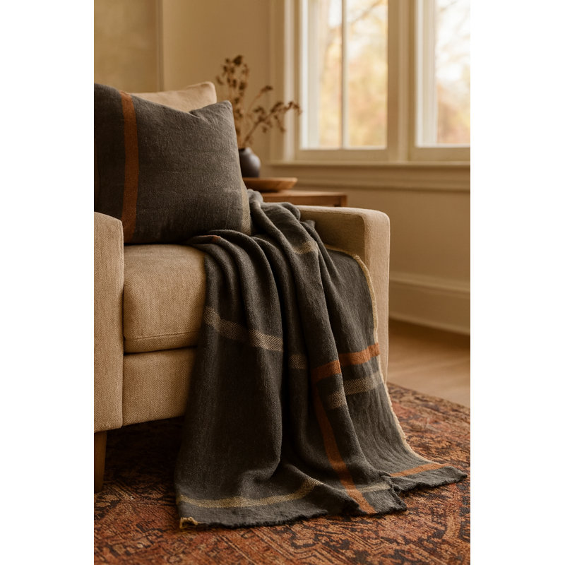 Bryant Handwoven Linen Oversized Throw