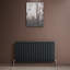 iBathUK Princia Horizontal Single Oval Panel Radiator Angled Valve-1326598245-1326598246