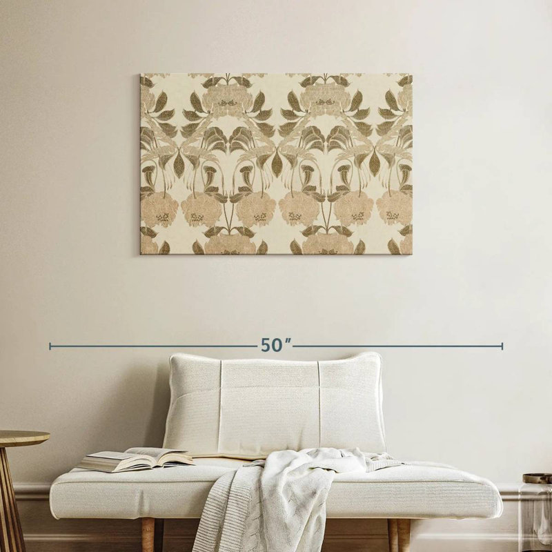 Soie Kerner au design Art nouveau, H 24 po x l 36 po