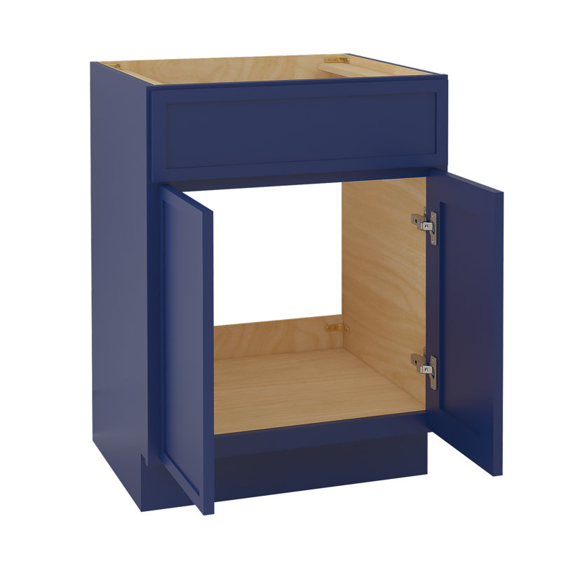 Base de meuble-lavabo simple 24 po seulement, Bleu