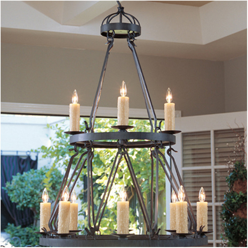 Lakeshore 12 - Light Chandelier, Chestnut, Tuscan Alabaster