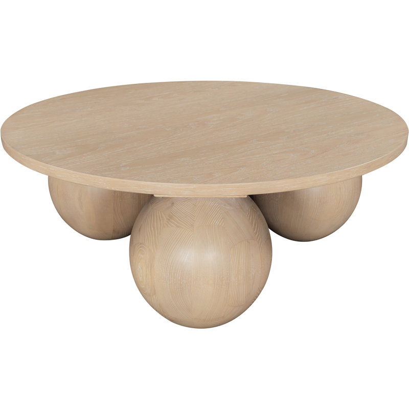 Table basse en placage de chêne Fitch, Naturel
