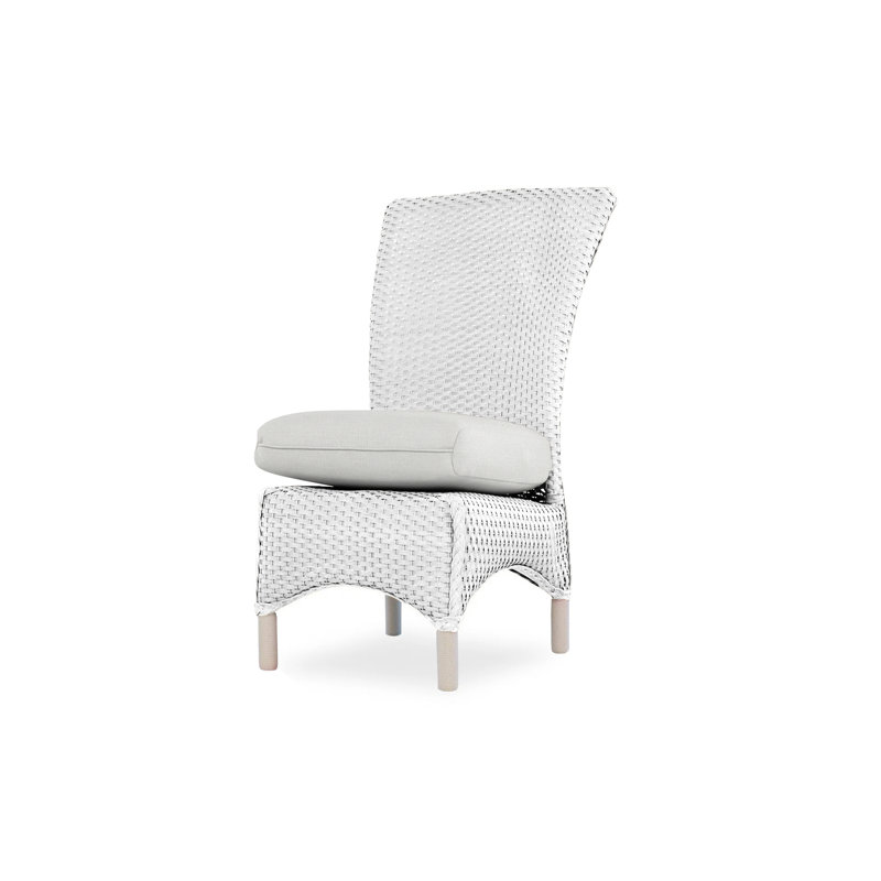 Mandalay Outdoor Dining Armchair, White, Demo Oatmeal