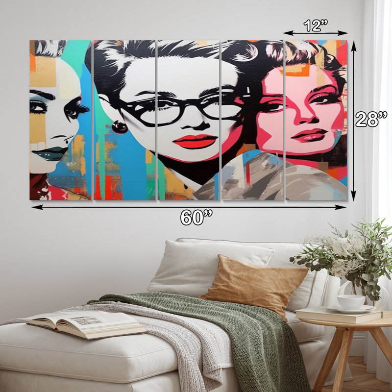 Ensemble de 5 décorations murales